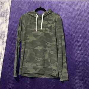 Boys Hollister Camo Hoodie Size Medium